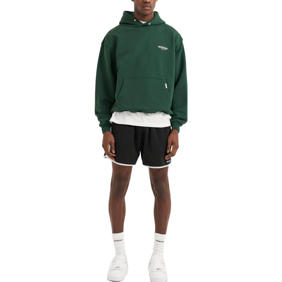 Lookbook REPRESENT SS22  Relaxed Fit Black Contrast Trim Elastic Waist Shorts M09033-01