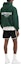 Shop REPRESENT SS22 Relaxed Fit Black Contrast Trim Elastic Waist Shorts M09033-01