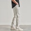 Shop REPRESENT SS22 Straight Cut Solid White Jeans M07064-61