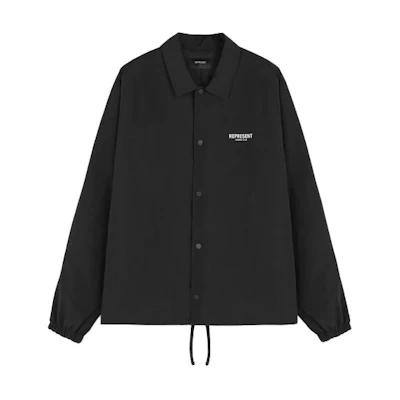 Represent SS22 Black Solid Color Casual Jacket for Men M01156-01