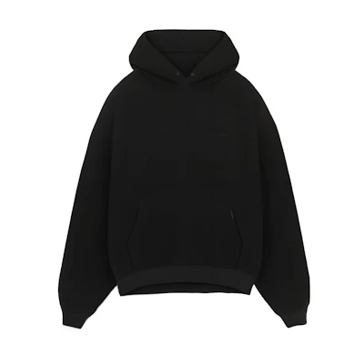 Represent SS22 Black Solid Color Long Sleeve Hoodie M04123-01