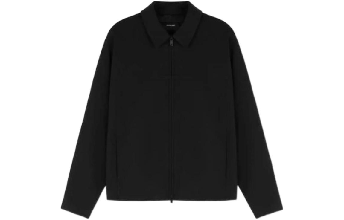 Represent SS22 Black Solid Color Long Sleeve Jacket M01105-01