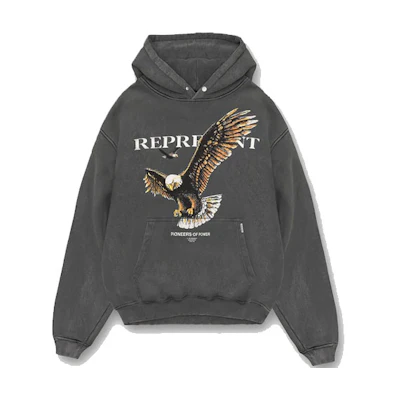 Represent SS22 Eagle Graphic Hoodie Men’s Vintage Gray M04179-20