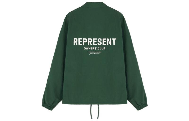 Lookbook Represent SS22 Letter Print Collared Jacket Green M01156-62