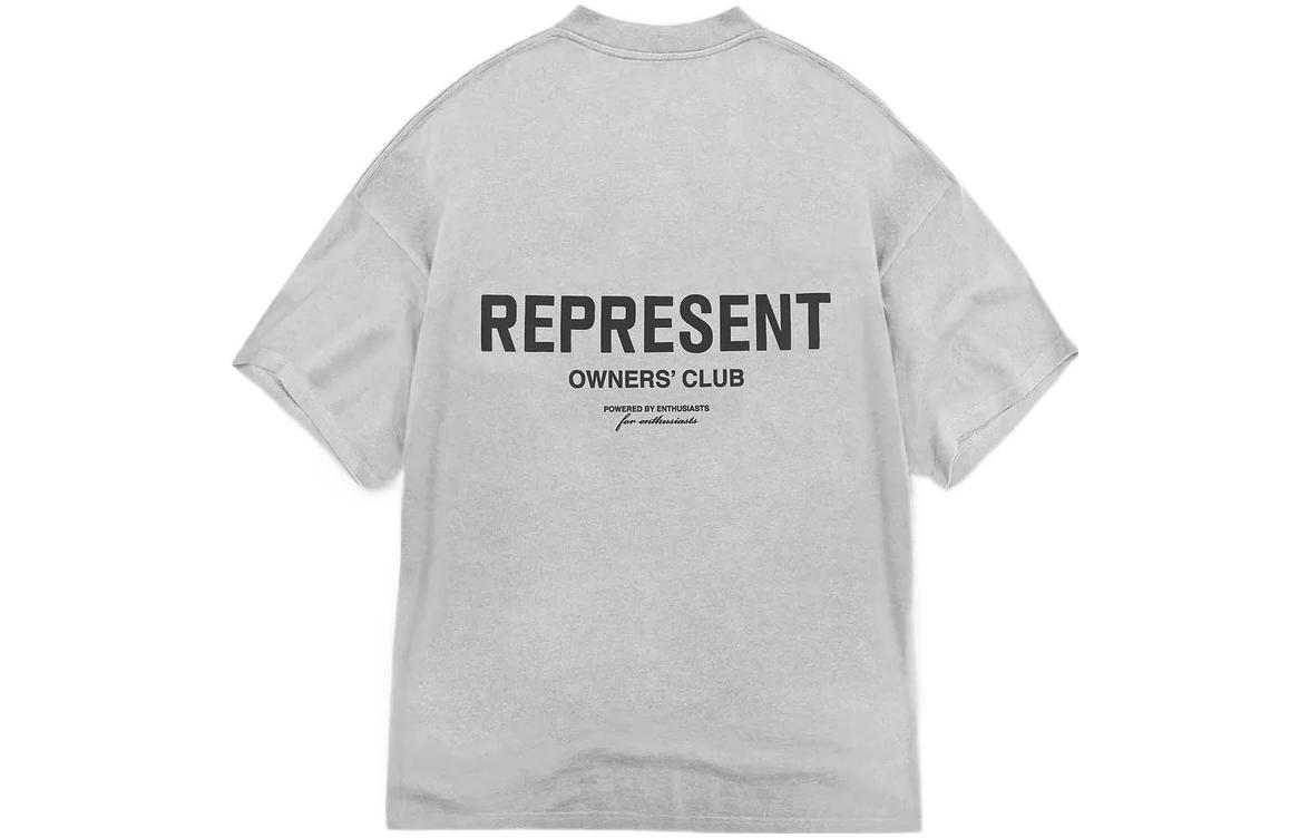 Lookbook REPRESENT Kemeja-T Lengan Pendek Logo Grafik SS22 Kelabu Lelaki. M05149-302