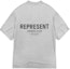 Lookbook REPRESENT Kemeja-T Lengan Pendek Logo Grafik SS22 Kelabu Lelaki. M05149-302