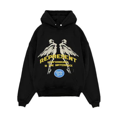 Represent SS22 Logo Graphic Hoodie Black Fall Collection M04194-01