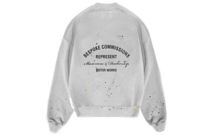 Represent SS22 Logo Print Crewneck Sweatshirt Men’s Light Gray M04233-158