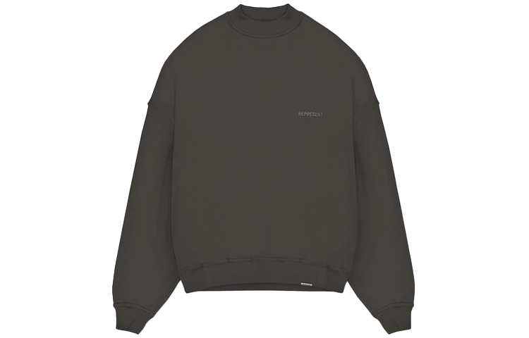 Represent SS22 Logo Print Pullover Sweatshirt Carbon Gray - M04200-112