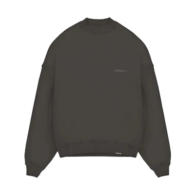Represent SS22 Logo Print Pullover Sweatshirt Carbon Gray - M04200-112
