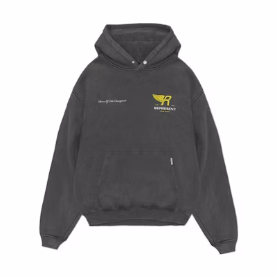 Represent SS22 Logo Washed Hoodie Men’s Grey M04210-20