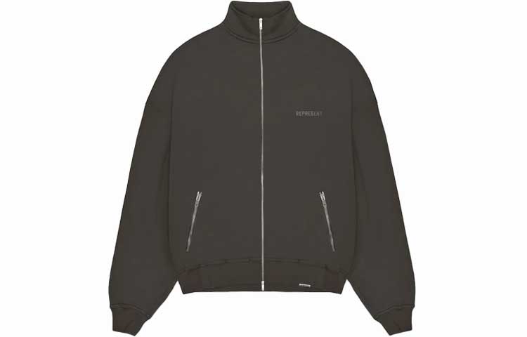 Represent SS22 Logo Zip-Up Track Jacket Twilight Gray M01121-112