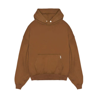 Represent SS22 Oversized Solid Brown Hoodie Menswear M04199-184