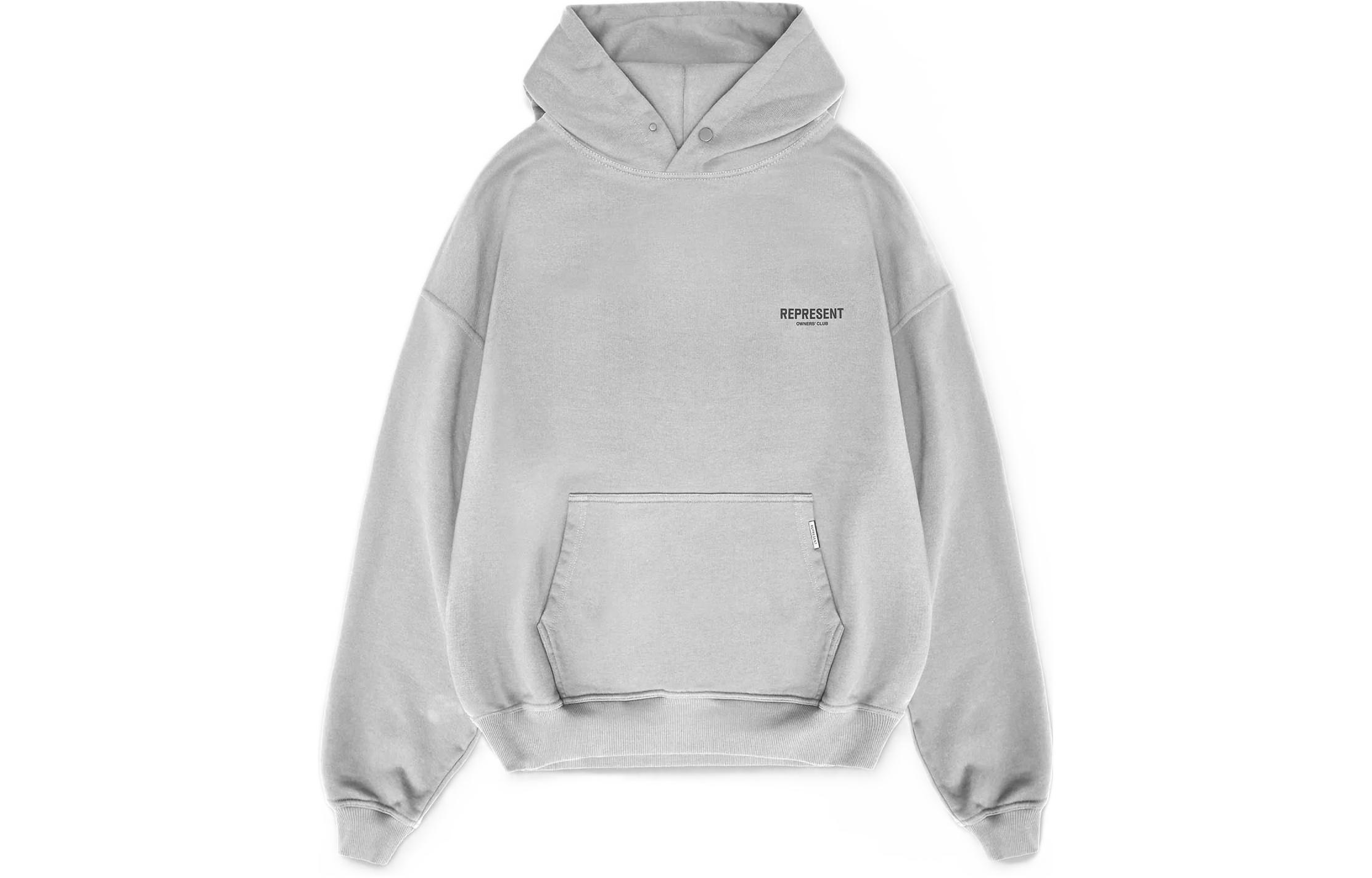 Represent SS22 Owners Club Letter Logo Hoodie Grey Long Sleeve M04153-302