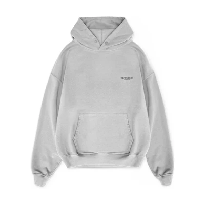 Represent SS22 Owners Club Letter Logo Hoodie Grey Long Sleeve M04153-302