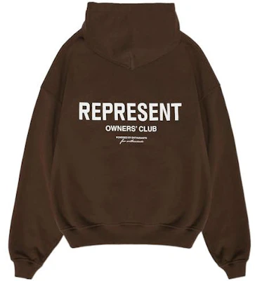 Represent SS22 Owners Club 標誌棕色連帽衫 男款長袖套頭上衣 M04153-04 Buy Represent SS22 Owners Club 標誌棕色連帽衫 男款長袖套頭上衣 M04153-04