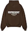 Buy Represent SS22 Owners Club 標誌棕色連帽衫 男款長袖套頭上衣 M04153-04