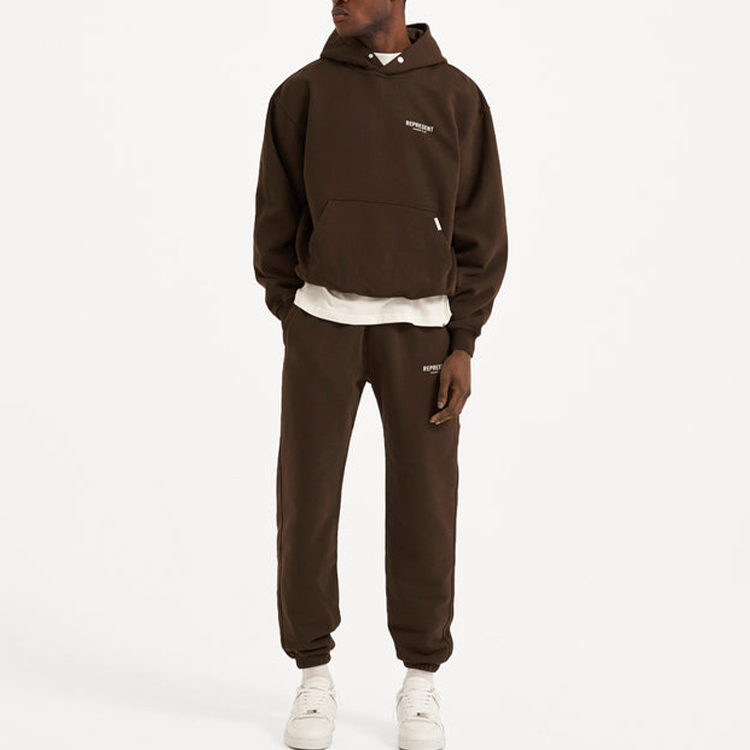 Shop Represent SS22 Owners Club 標誌棕色連帽衫 男款長袖套頭上衣 M04153-04