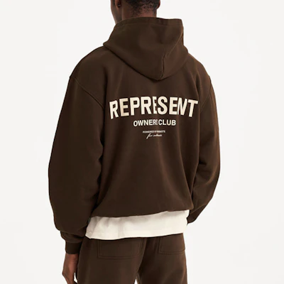 Represent SS22 Owners Club 標誌棕色連帽衫 男款長袖套頭上衣 M04153-04 Purchase Represent SS22 Owners Club 標誌棕色連帽衫 男款長袖套頭上衣 M04153-04