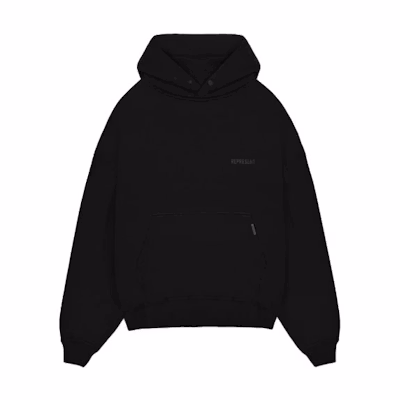 Represent SS22 Owners Club Logo Print Pullover Hoodie Black M04199-01