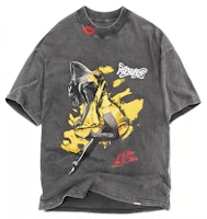 REPRESENT SS22 Retro Letter Print Short Sleeve T-Shirt Grey M05125-20 REPRESENT SS22 Retro Letter Print Short Sleeve T-Shirt Grey M05125-20