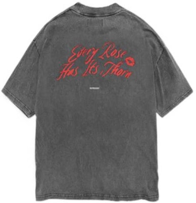 REPRESENT SS22 Retro Letter Print Short Sleeve T-Shirt Grey M05125-20 Lookbook REPRESENT SS22 Retro Letter Print Short Sleeve T-Shirt Grey M05125-20