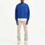 Lookbook REPRESENT SS22 Sweater Crewneck Biru Lelaki Mohair Warna Solid M02069-109