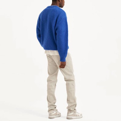 REPRESENT SS22 Sweater Crewneck Biru Lelaki Mohair Warna Solid M02069-109 Shop REPRESENT SS22 Sweater Crewneck Biru Lelaki Mohair Warna Solid M02069-109