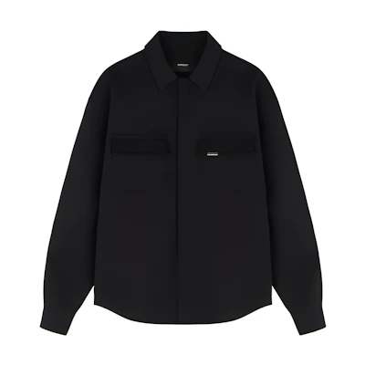 Represent SS22 Solid Single-Breasted Black Jacket M06070-01