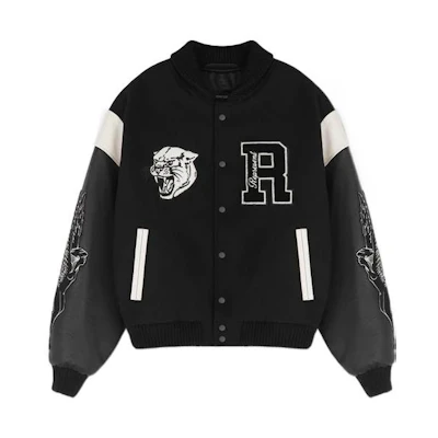 Represent SS22 Wool Jacket with Stand Collar Black M01096-01