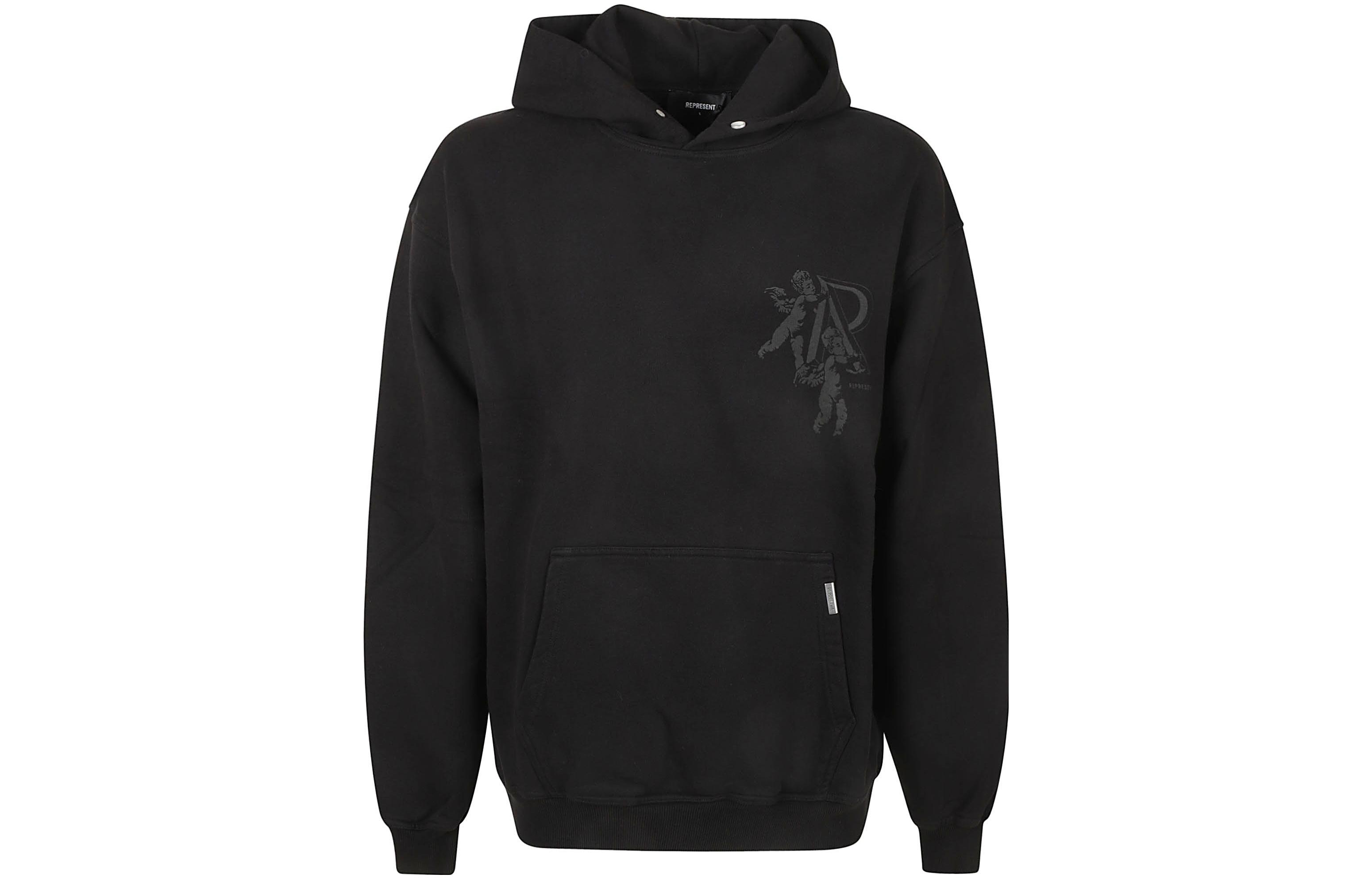 Order REPRESENT SS23 ブラックロゴ＆グラフィックプリントフーディー. MH4022-01