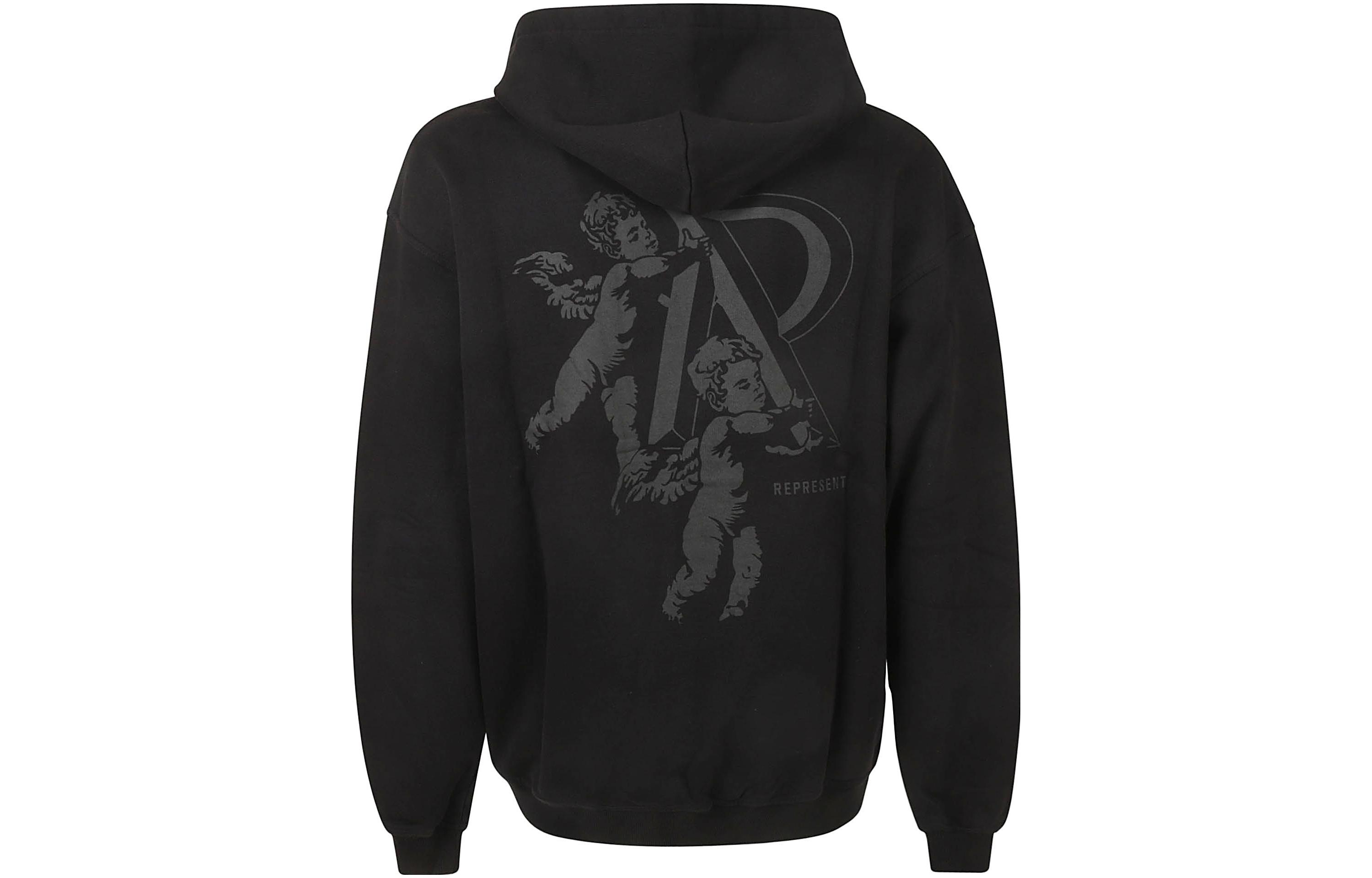 Lookbook REPRESENT SS23 ブラックロゴ＆グラフィックプリントフーディー. MH4022-01