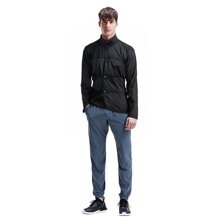 Shop REPRESENT SS23  Black Stand Collar Single-Breasted Jacket MP1002-01