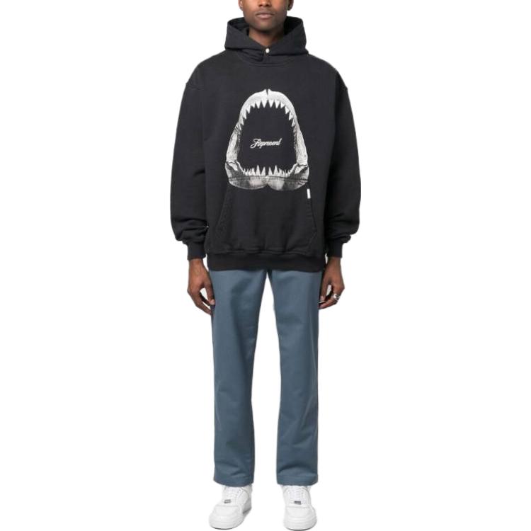 Lookbook Represent SS23 Black Shark Tooth Print Hoodie M04286-171