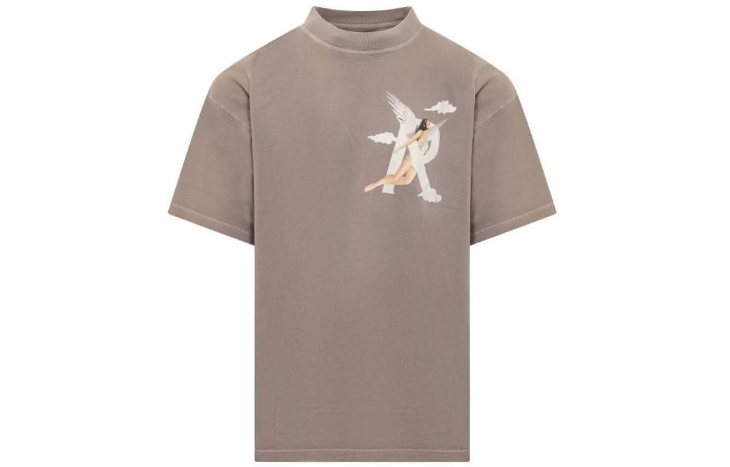 REPRESENT SS23 Brown Oversized Graphic Print T-Shirt for Men. M05229-243