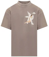 REPRESENT SS23 Brown Oversized Graphic Print T-Shirt for Men. M05229-243 REPRESENT SS23 Brown Oversized Graphic Print T-Shirt for Men. M05229-243