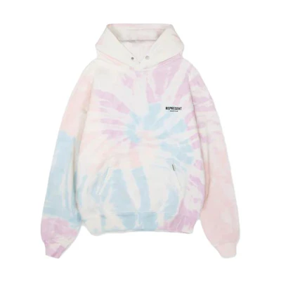 Represent SS23 Colorblock Logo Print Drawstring Hoodie Multicolor - Men’s MH4004-454