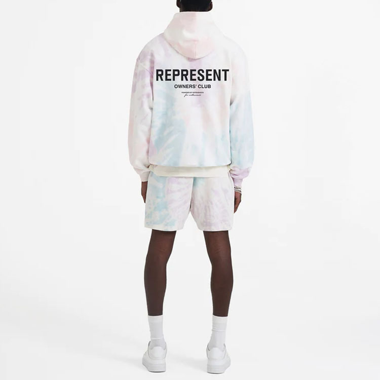 Purchase Represent SS23 Colorblock Logo Print Drawstring Hoodie Multicolor - Men’s MH4004-454