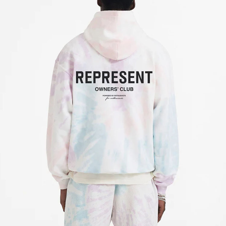 Sizing Represent SS23 Colorblock Logo Print Drawstring Hoodie Multicolor - Men’s MH4004-454