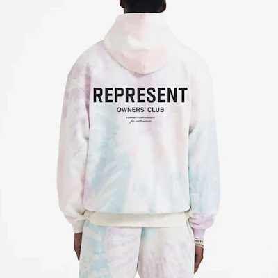 Represent SS23 Colorblock Logo Print Drawstring Hoodie Multicolor - Men’s MH4004-454 Sizing Represent SS23 Colorblock Logo Print Drawstring Hoodie Multicolor - Men’s MH4004-454