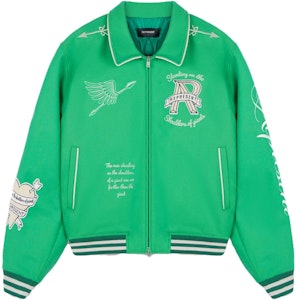 REPRESENT SS23 刺绣字母拉链夹克 男女同款 绿色 MJ1008-301 Buy REPRESENT SS23 刺绣字母拉链夹克 男女同款 绿色 MJ1008-301