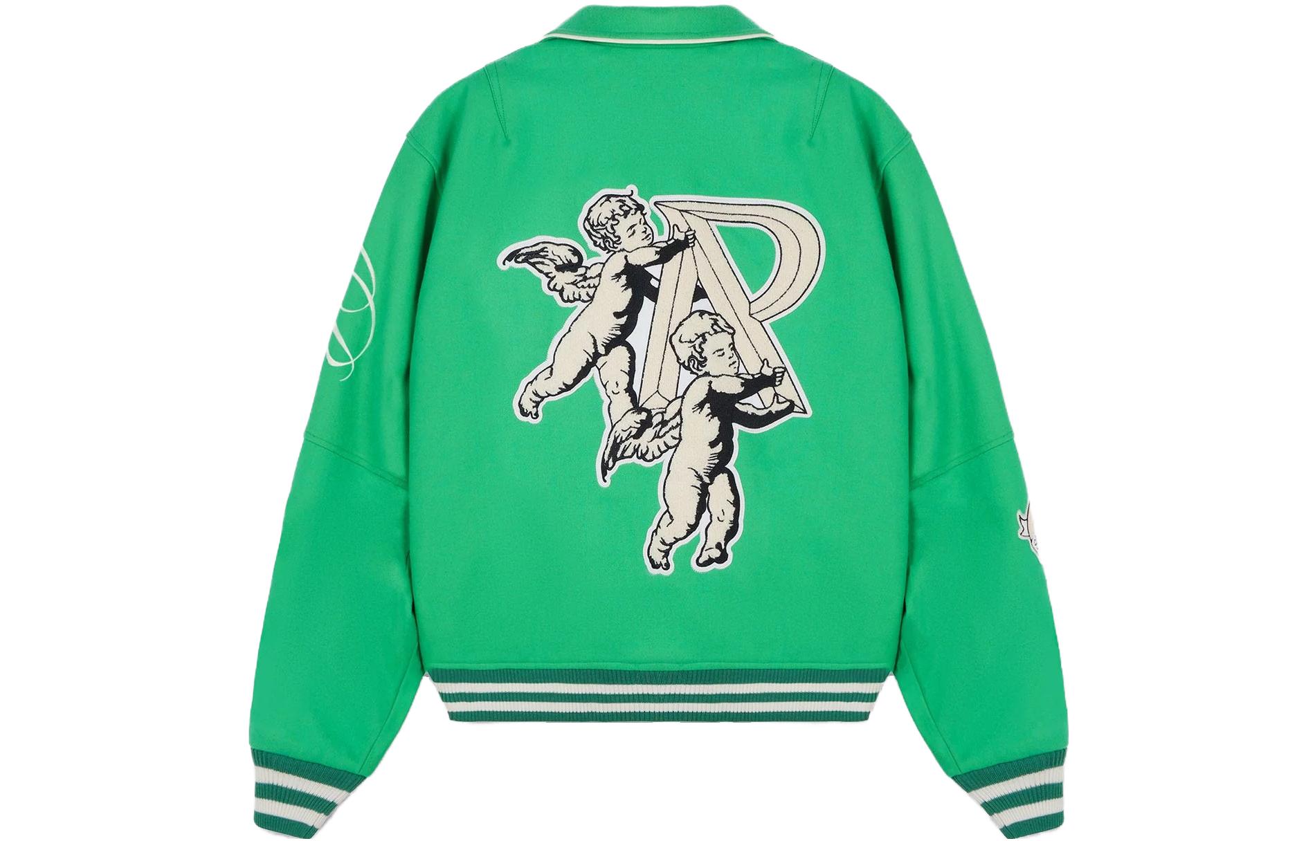 Lookbook REPRESENT SS23 刺绣字母拉链夹克 男女同款 绿色 MJ1008-301