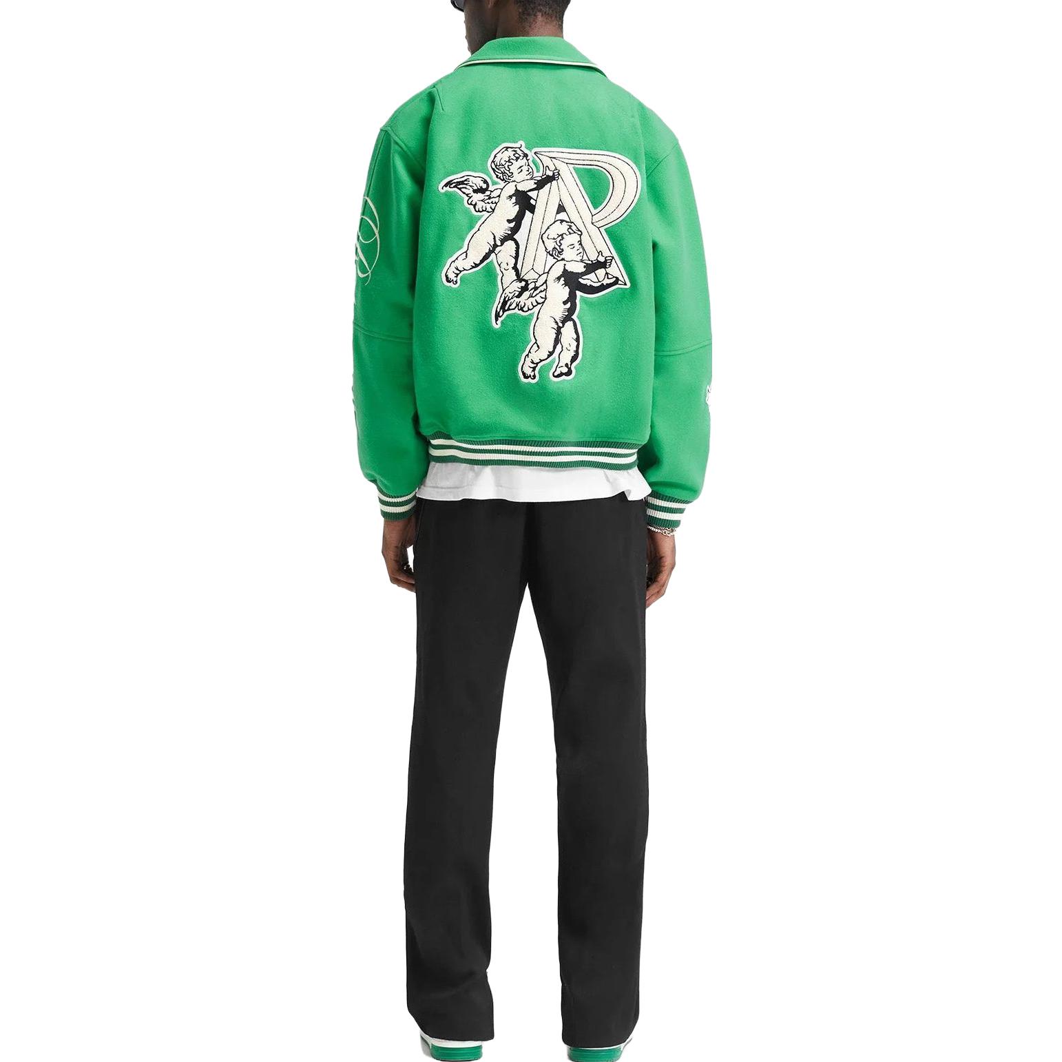 Details for REPRESENT SS23 刺绣字母拉链夹克 男女同款 绿色 MJ1008-301