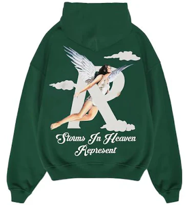 리프레젠트 SS23 그린 로고 프린트 풀오버 후디 남성용 M04273-62 Lookbook 리프레젠트 SS23 그린 로고 프린트 풀오버 후디 남성용 M04273-62