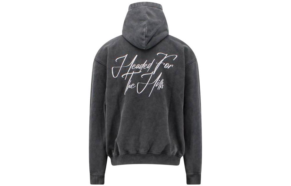 Lookbook REPRESENT SS23 Landscape Grafik Cetak Pullover Sweatshirt Kelabu. M04282-20