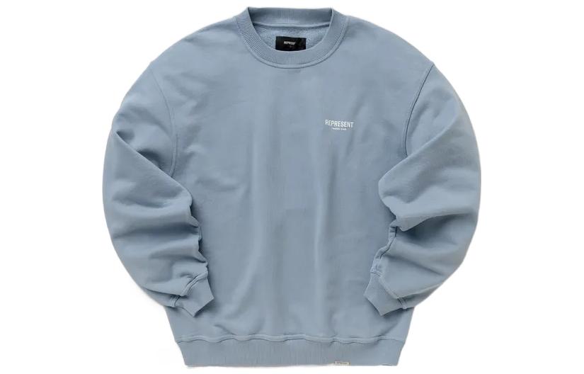 Represent SS23 Letter Logo Crewneck Sweatshirt Light Blue M04159-143
