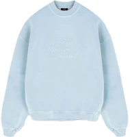 Represent SS23 Light Blue Crewneck Sweatshirt with Logo Embroidery MS4001-143 Represent SS23 Light Blue Crewneck Sweatshirt with Logo Embroidery MS4001-143
