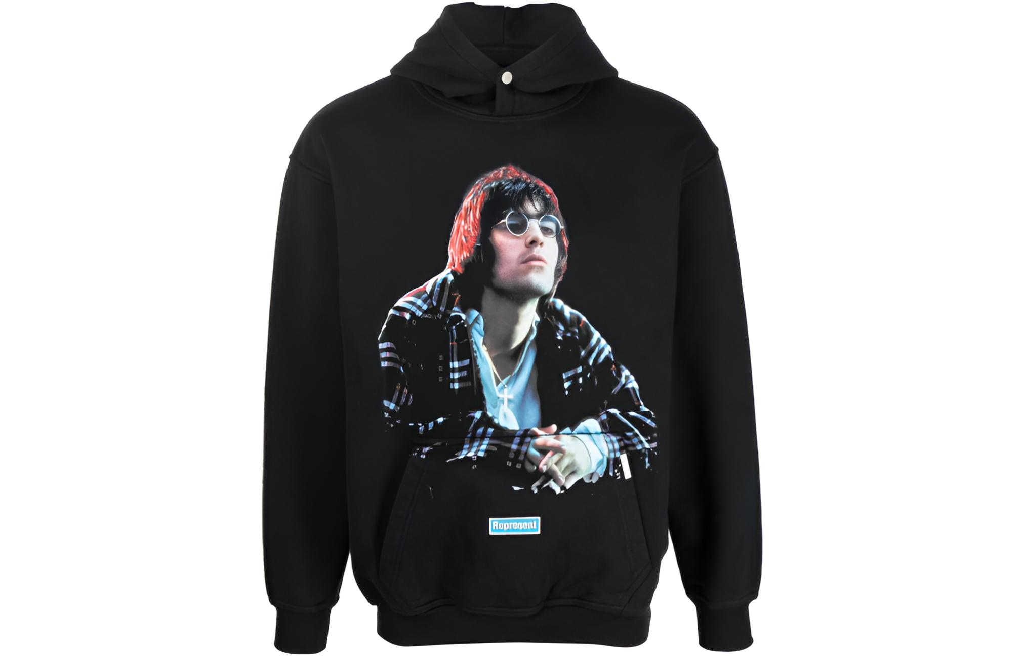 REPRESENT SS23 Logo Graphic Sweatshirt Unisex Black M04298