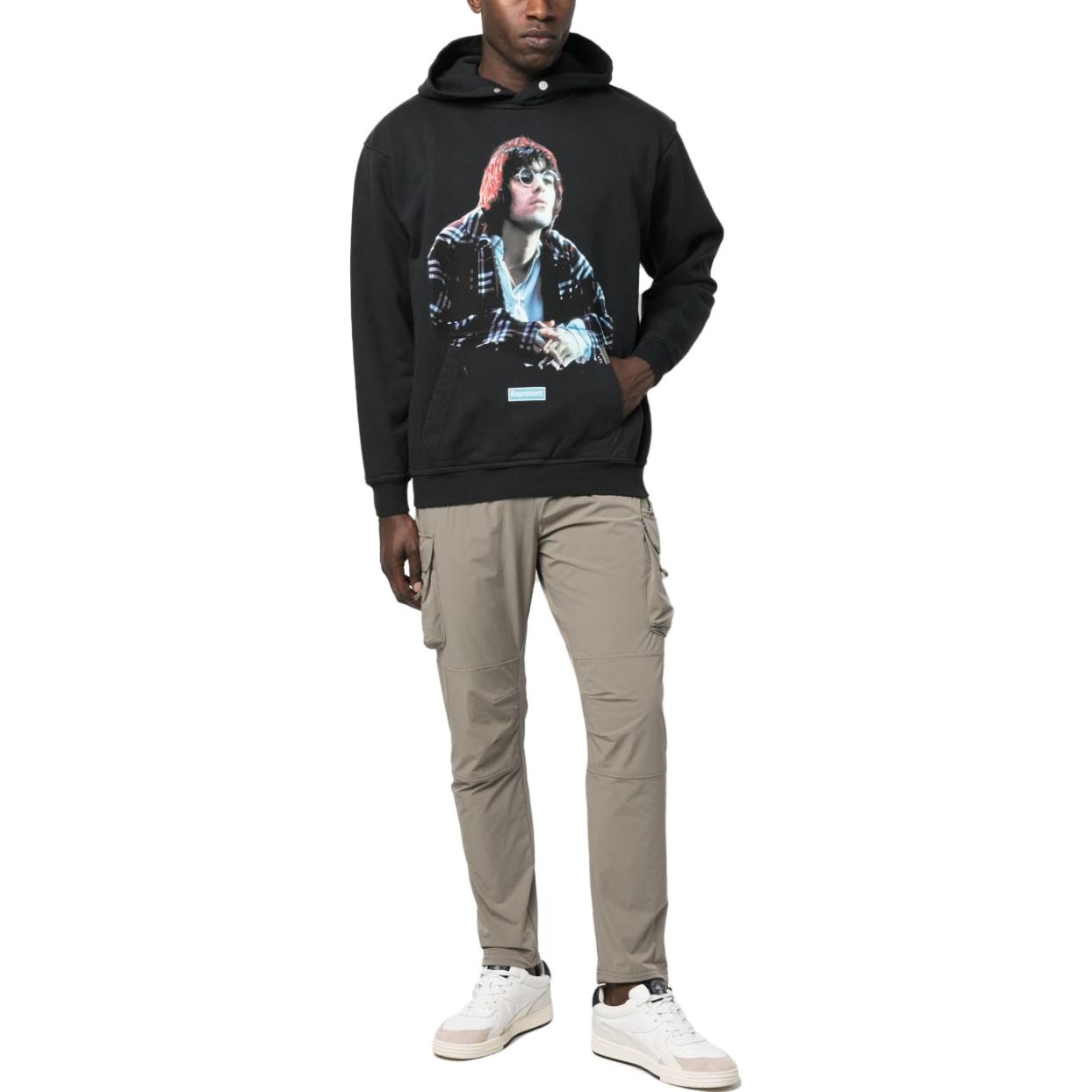 Shop REPRESENT SS23 Logo Graphic Sweatshirt Unisex Black M04298