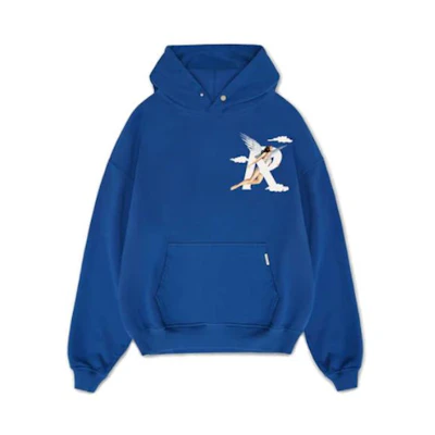 Represent SS23 Logo Print Pullover Hoodie Cobalt Blue M04273-109